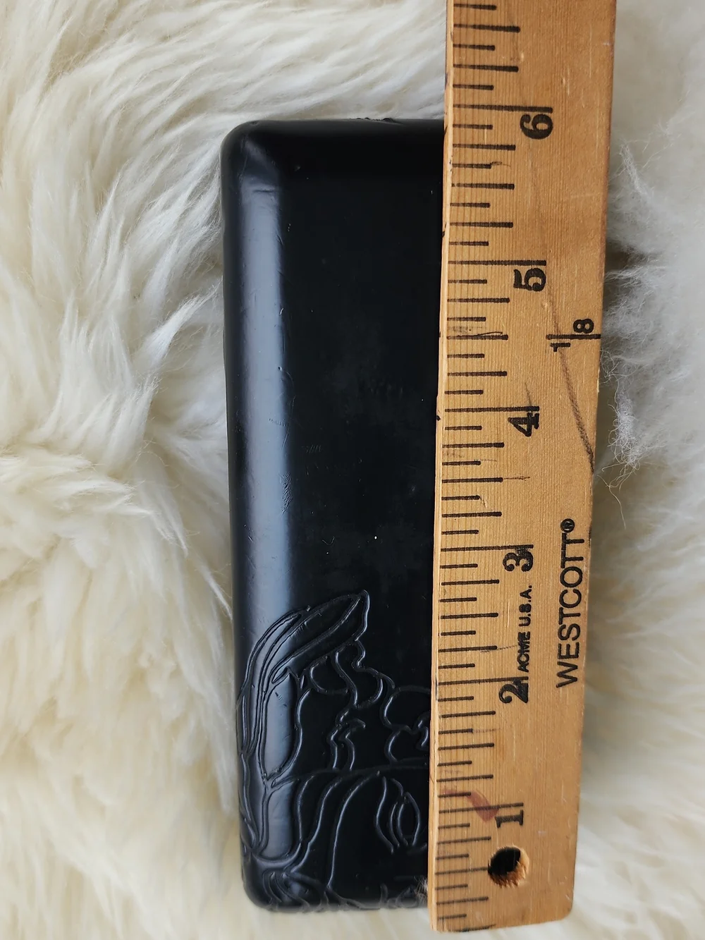 Versace Black Embossed Hard Case for Eyewear
